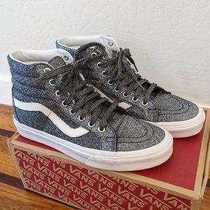 Vans SK8-Hi Reissue High-Top Sneakers in Black Glitter